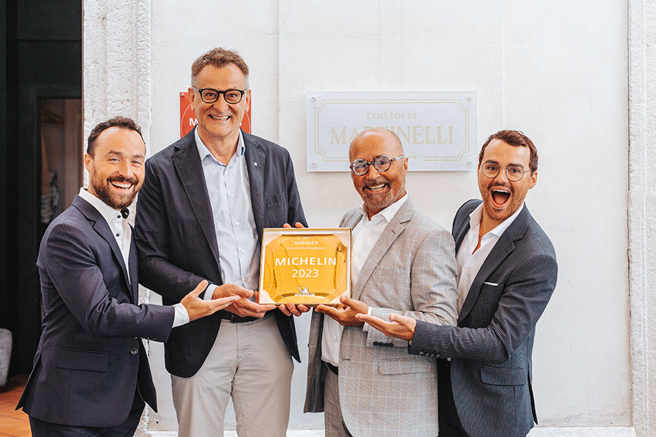 Golden Michelin Plakette für Familie Barbaro 