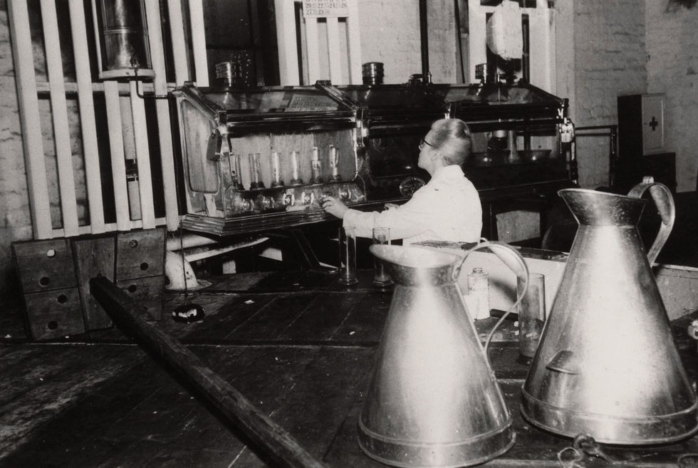 Laphroaig Distiller Bessie Williams at work