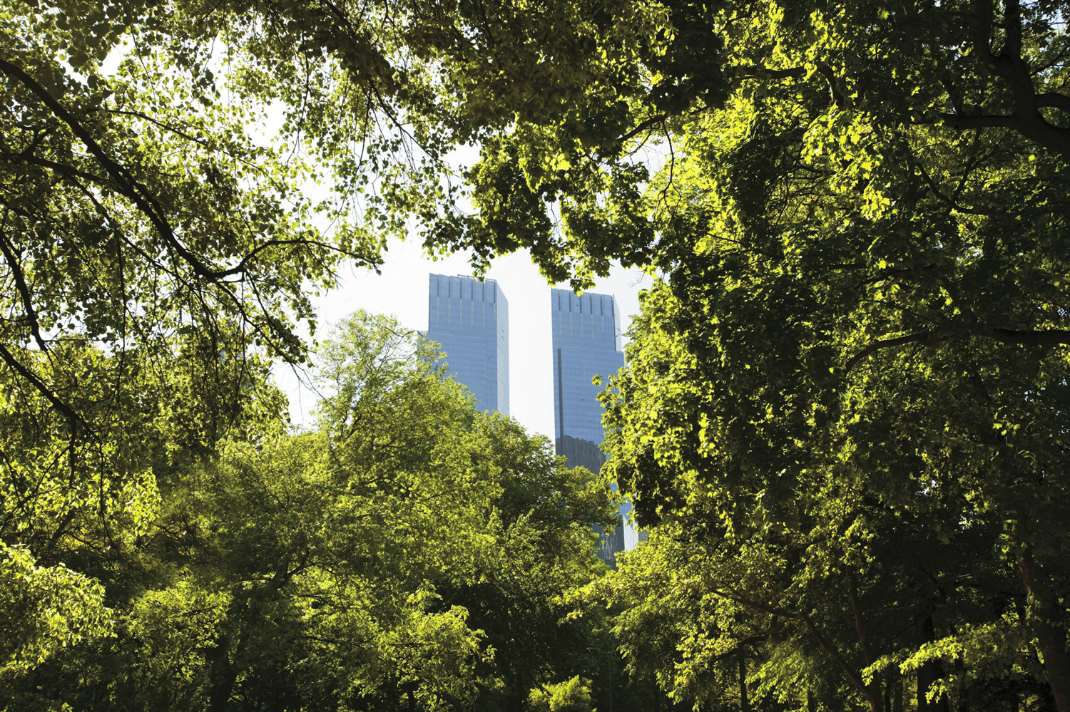 new york exterior view of time warner center from central park 3